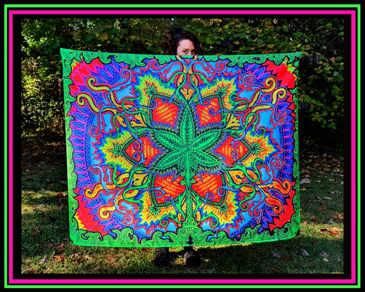 "Herbal Cure" UV-Reactive Tapestry