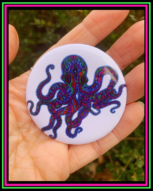 Botón de pulpo con alfiler