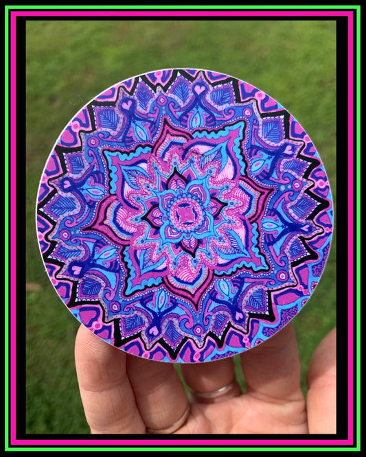 “Tranquil Lotus” vinyl sticker
