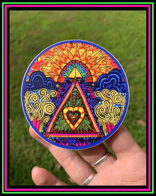 "Inward Trails" vinyl sticker