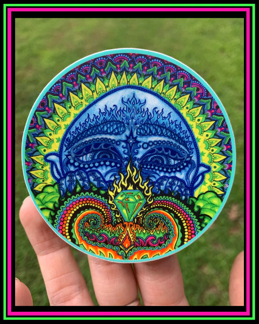 "Om Mani Padme Yum" vinyl sticker