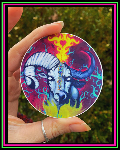 "The Cusp" vinyl sticker