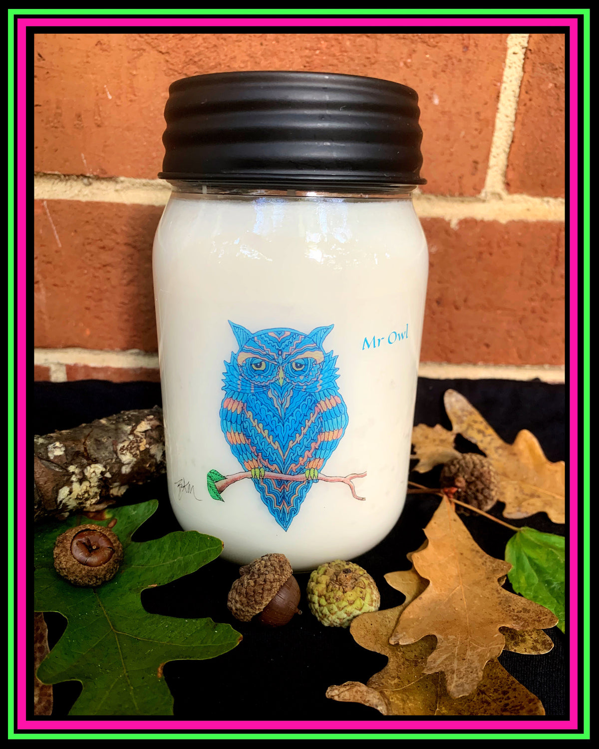 "Mr Owl"-Walk in the Forest Scent-Artisan Candle