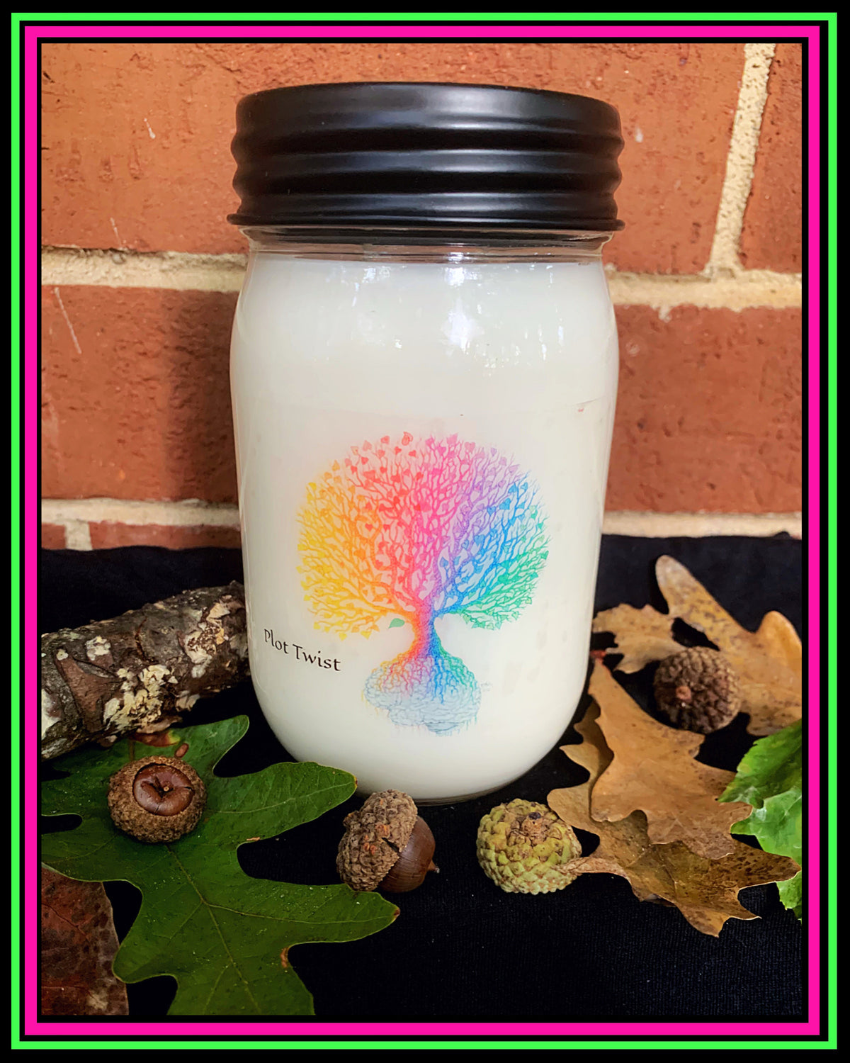 "Plot Twist"-Dark Orchard Scent-Artisan Candle