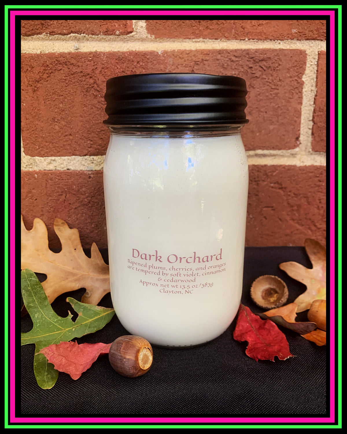 "Plot Twist"-Dark Orchard Scent-Artisan Candle